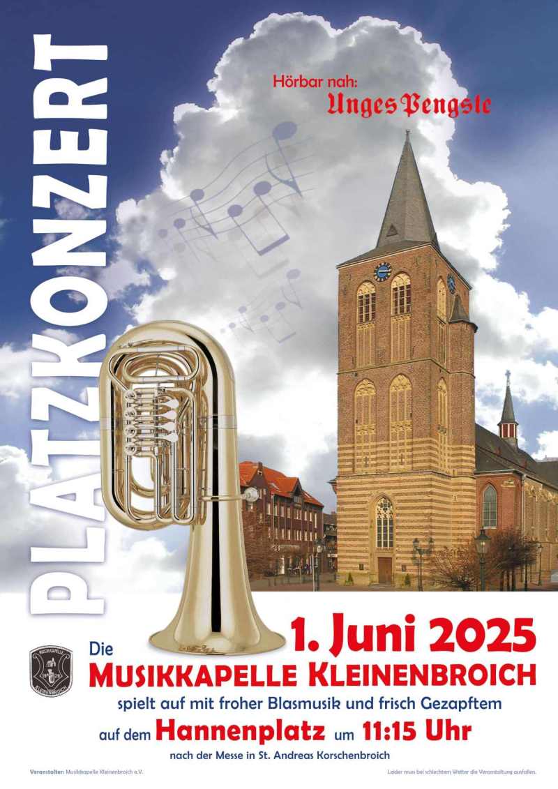 Plakat Platzkonzert Hannenplatz 2025